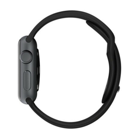 Curea iUni compatibila cu Apple Watch 1/2/3/4/5/6/7, 42mm, Silicon, Black