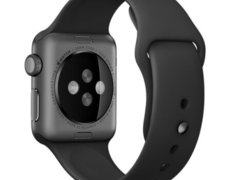 Curea iUni compatibila cu Apple Watch 1/2/3/4/5/6/7, 38mm, Silicon, Black